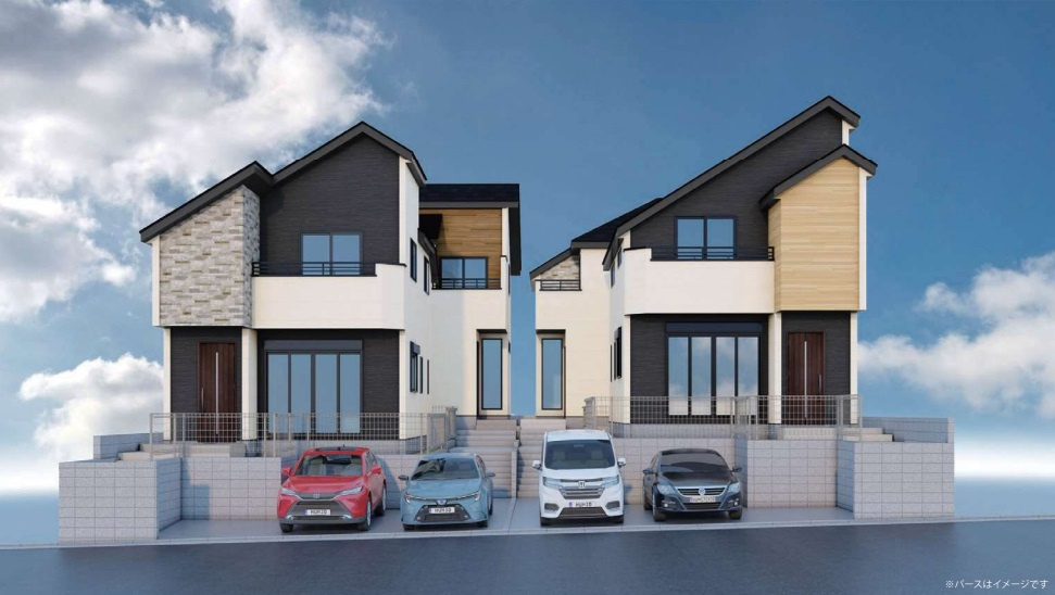 上井草3丁目・新築戸建・3号棟の外観パース