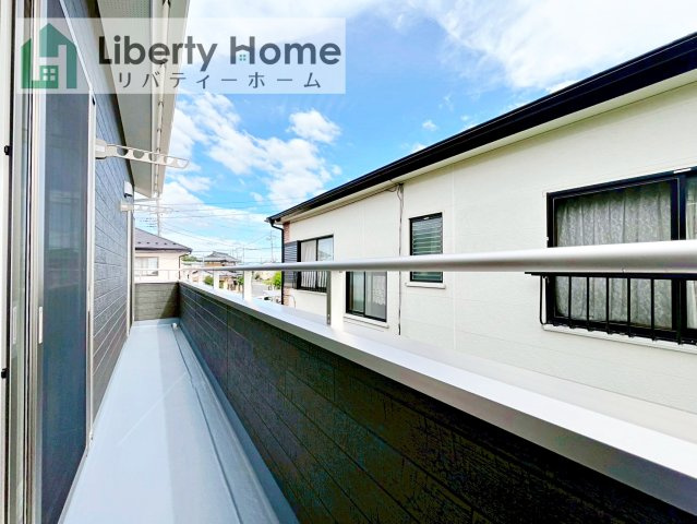 阿見町岡崎３丁目　新築戸建のバルコニー