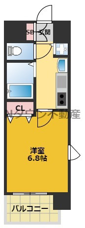 【間取り】 | プレサンス名古屋駅前ヴェルロード | 間取りです。