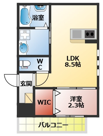 リアフラッツ香里園ＳＯＵＴＨの間取り