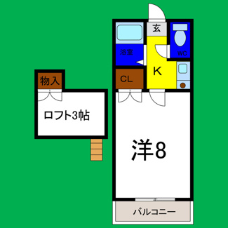 【間取り】 | ロフトハウス川内