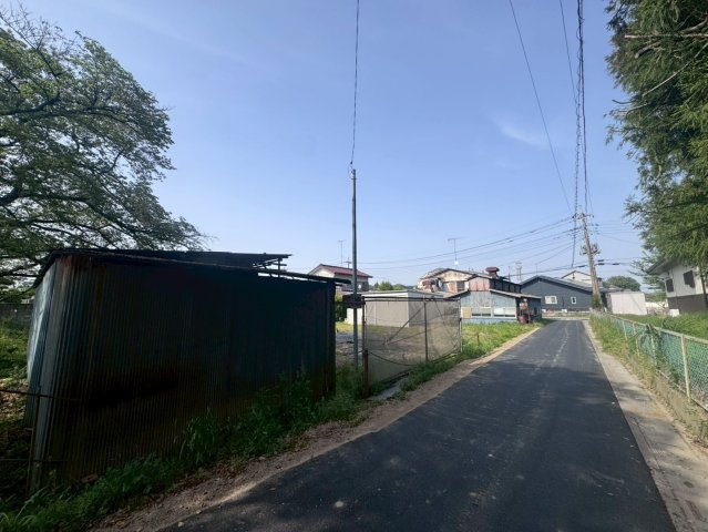 土地 富士見市上南畑の前面道路含む現地写真|南東側道路幅員約4.8m