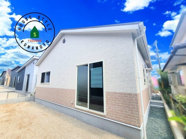 熊本市北区梶尾町第10-5棟（1号棟）の外観|デザイン性のある外観です。