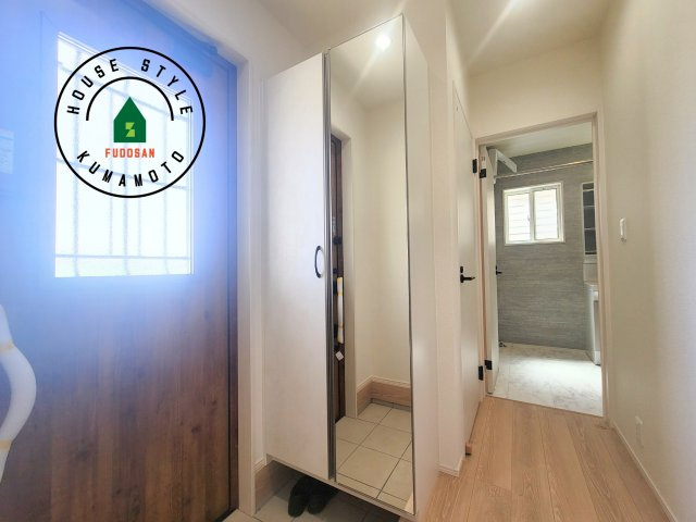 熊本市北区梶尾町第10-5棟（1号棟）の防犯設備|二重ロックでしっかり防犯対策ができます。