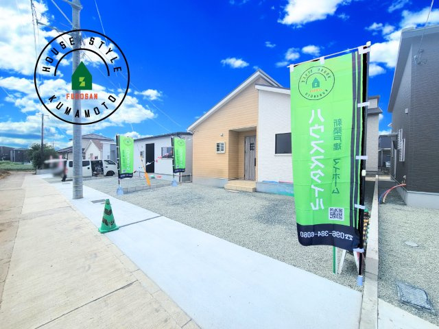 熊本市北区梶尾町第10-5棟（4号棟）の前面道路含む現地写真|見学の時間などお気軽にお問い合わせ下さい。