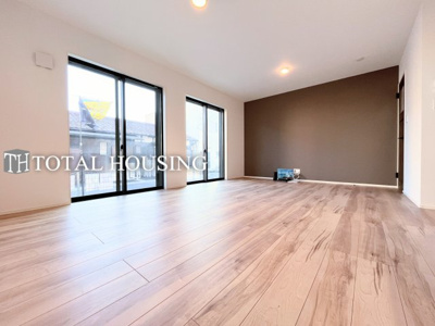 【居間・リビング】 | 立川市柴崎町5丁目　新築戸建　全4棟(3号棟)