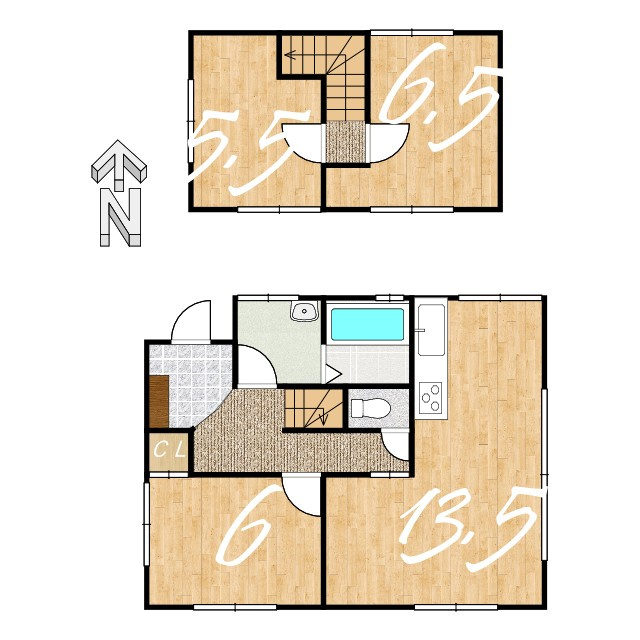リフォーム済９９物件！※※弊社なら救急対応もします！の間取り