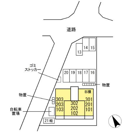 シャルム・アンの区画図