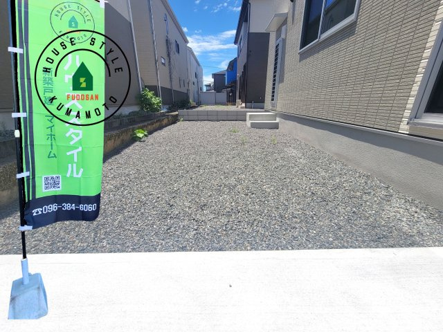 熊本市南区富合町杉島第6-4棟（1号棟）の庭|お庭で自由な時間を過ごせます。