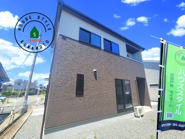 熊本市南区富合町杉島第6-4棟（2号棟）の外観|デザイン性のある外観です。