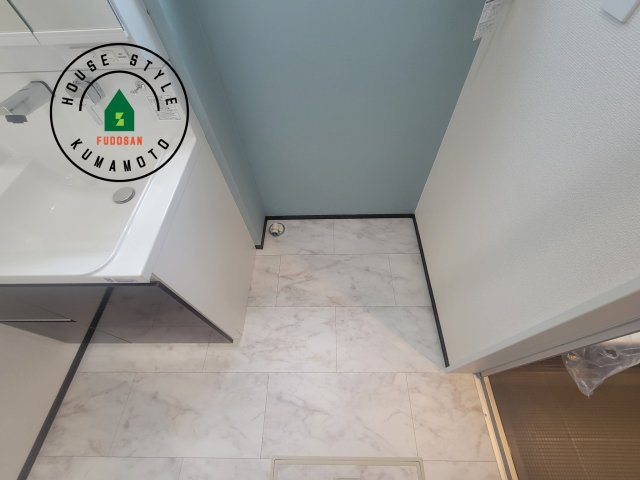 熊本市南区富合町杉島第6-4棟（2号棟）のランドリースペース|ランドリースペースとなります。広々して有効的にご使用できます。 