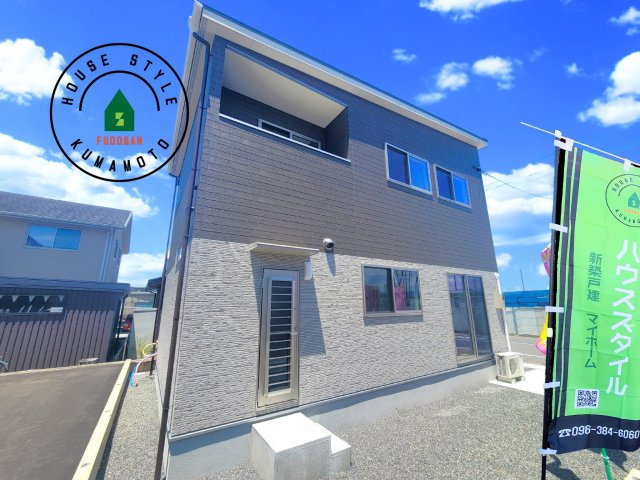 熊本市南区富合町杉島第6-4棟（3号棟）の外観|デザイン性のある外観です。