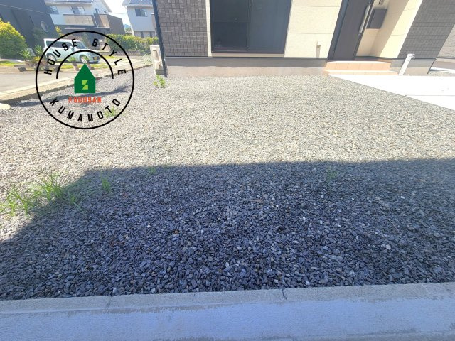 熊本市南区富合町杉島第6-4棟（4号棟）の庭|お庭で自由な時間を過ごせます。