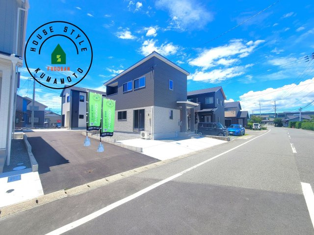 熊本市南区富合町杉島第6-4棟（4号棟）の前面道路含む現地写真|見学の時間などお気軽にお問い合わせ下さい。