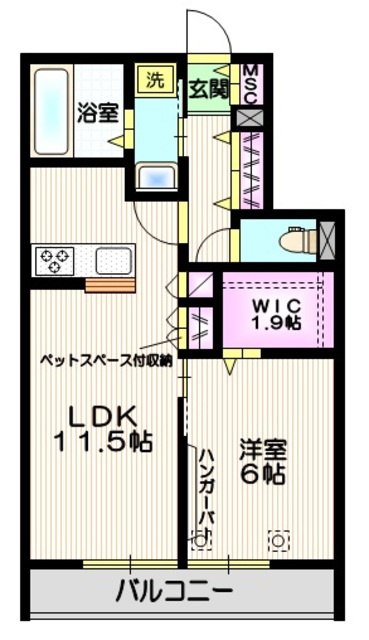 ミア・カーラの間取り|★間取図★