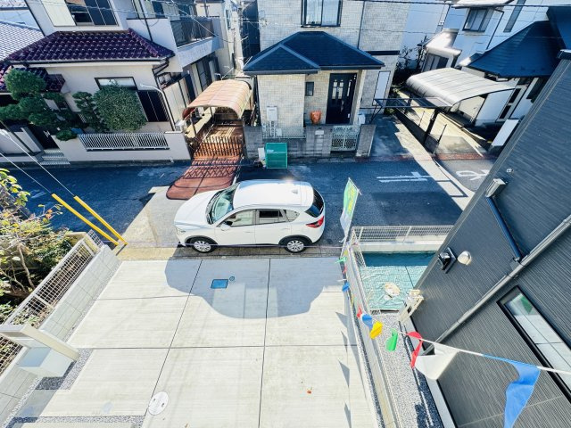 柏市酒井根３丁目新築戸建【酒井根小学校：5分】の展望|バルコニーより道路側眺望