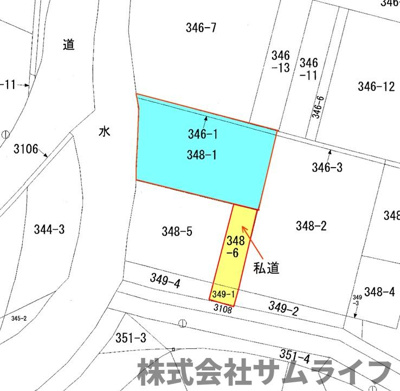 【区画図】 | 綱分85坪売地