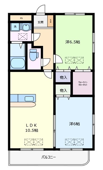 【間取り】 | ルネスグランドールⅡ | （※画像はイメージです、現況優先となります）