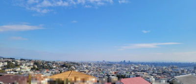 【展望】 | 芦屋三条町戸建 | 3階リビングから大阪湾方面の眺望