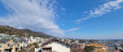 【展望】 | 芦屋三条町戸建 | 3階リビングから東方向の眺望