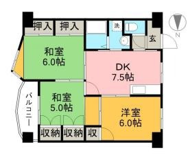 インペリアル西本Ⅰの間取り|間取り図