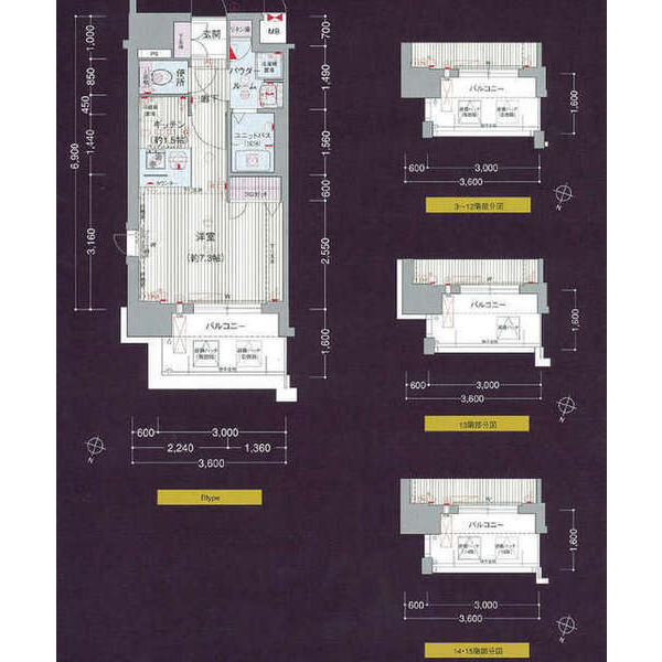プレサンス名古屋STATIONアライブの間取り