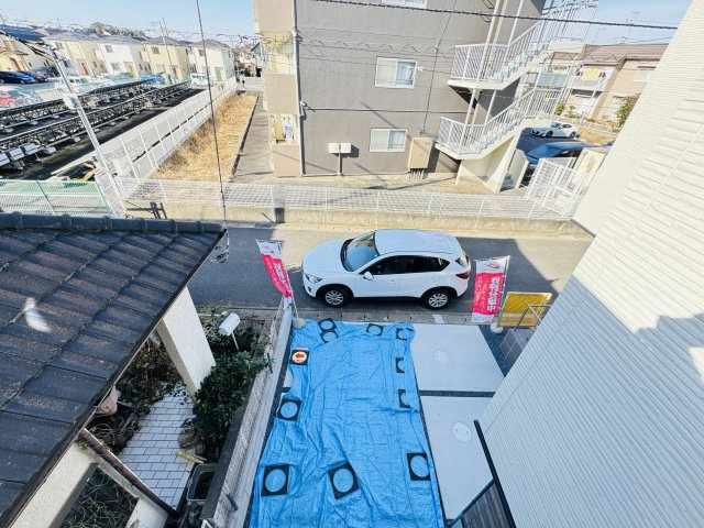 流山市東深井新築戸建【東深井小学校：5分】の展望|バルコニーより道路側眺望