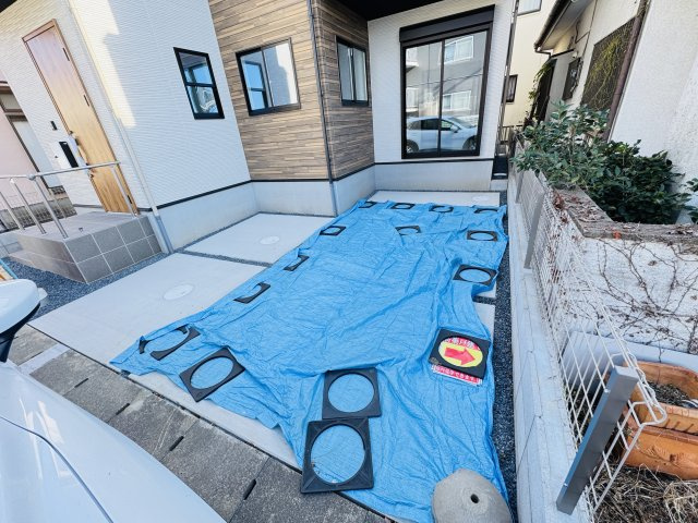 流山市東深井新築戸建【東深井小学校：5分】の駐車場|駐車スペース完備！