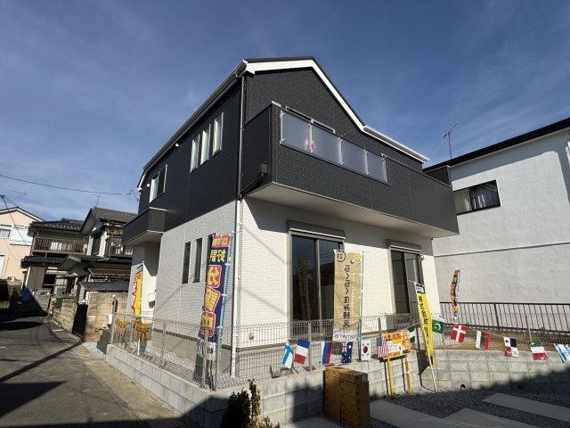 流山市野々下５丁目新築戸建【長崎小学校：10分】の外観|完成済み内覧可能です！