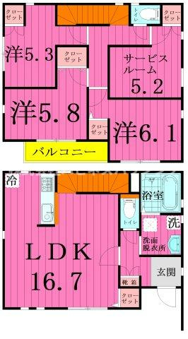 Ｋｏｌｅｔ江戸川台～コレットエドガワダイ～の間取り