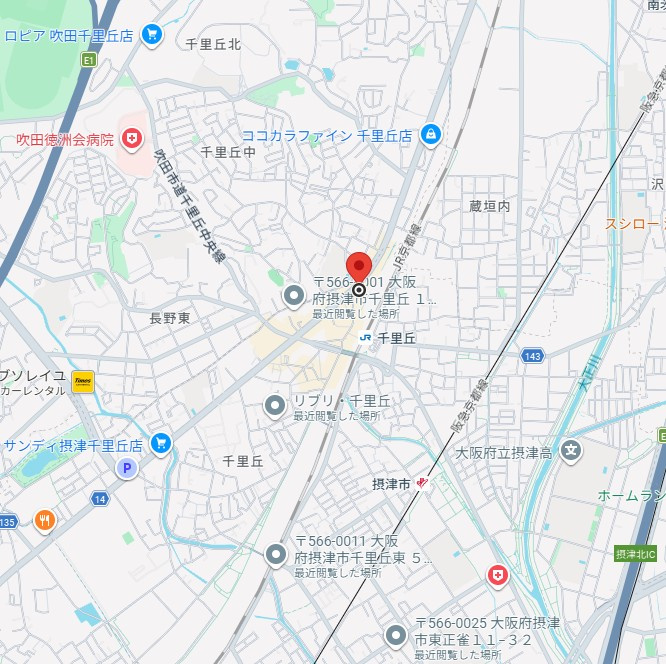 アビンジャーコートの地図