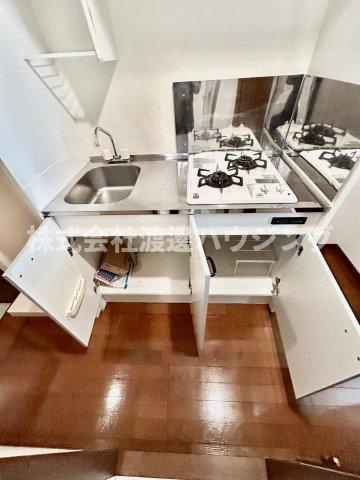 アンプルールフェールカメリアのキッチン|キッチン下収納