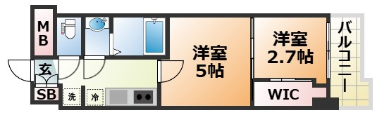 セレニテ兵庫エクラの間取り