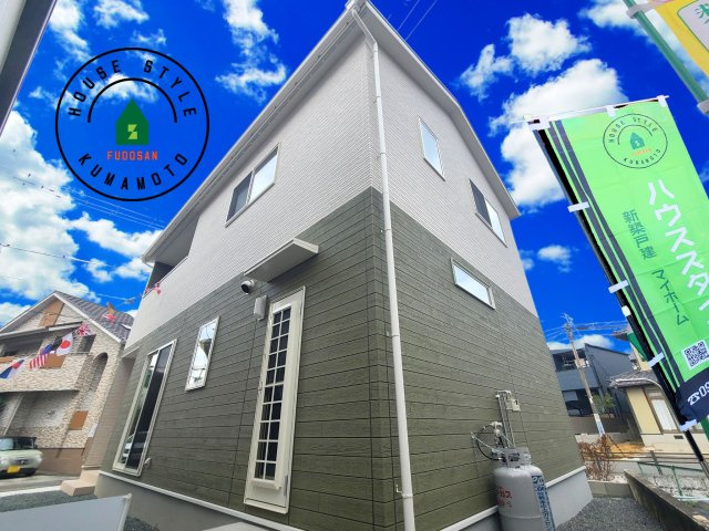 熊本市中央区渡鹿6丁目第3-2棟（2号棟）の外観|デザイン性のある外観です。