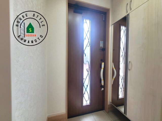 熊本市中央区渡鹿6丁目第3-2棟（2号棟）の防犯設備|二重ロックでしっかり防犯対策ができます。