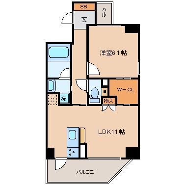 【間取り】 | レシェンテ西梅田