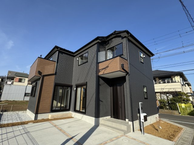 松戸市松飛台新築戸建（第３松飛台）の外観|1号棟外観・完成済み内覧可能です！