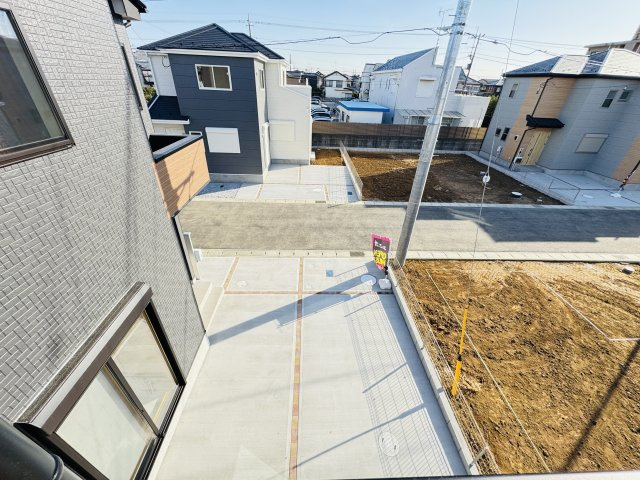松戸市松飛台新築戸建（第３松飛台）の展望|バルコニーより道路側眺望