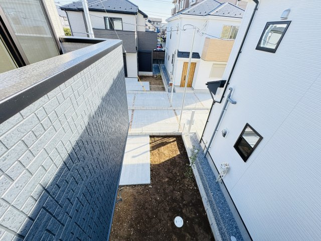 松戸市松飛台新築戸建（第３松飛台）の展望|バルコニーより道路側眺望