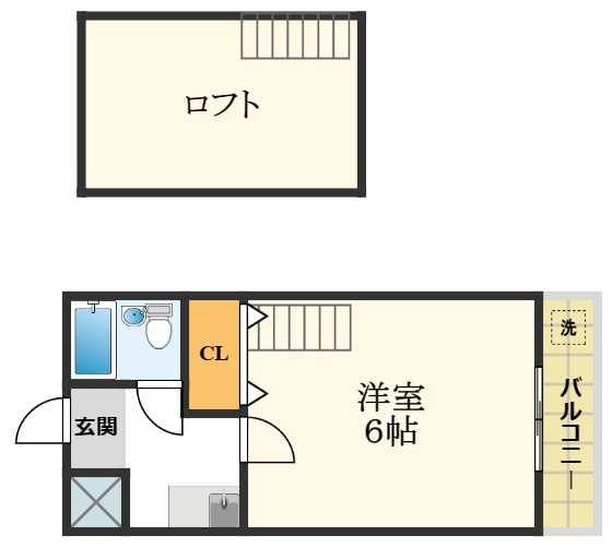【間取り】 | ハイツ江東１