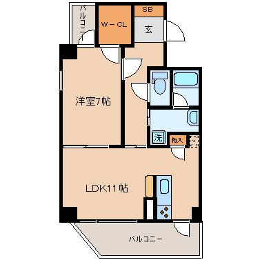 【間取り】 | レシェンテ西梅田