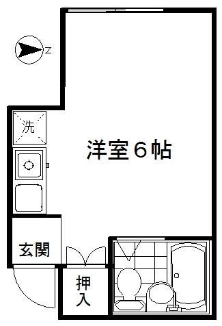 花井コーポの間取り