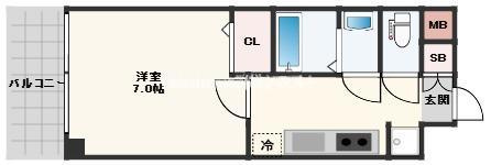 D.Clarest玉造の間取り