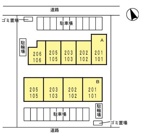 クレストヒルズBの区画図