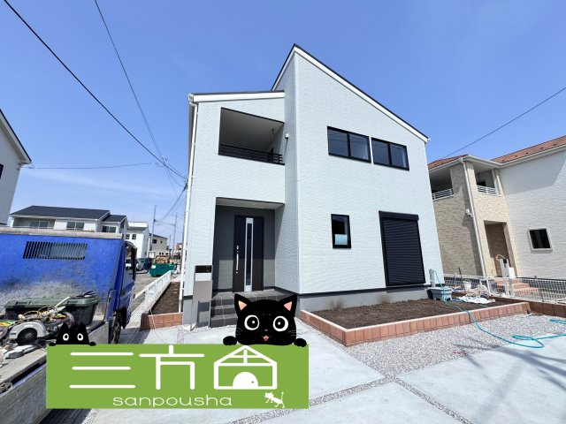 新築　藤岡市上戸塚第6　Liveie Garden.S　11号棟の外観|現地写真　完成しました！ご内覧等、お気軽にお問合せください♪　							
