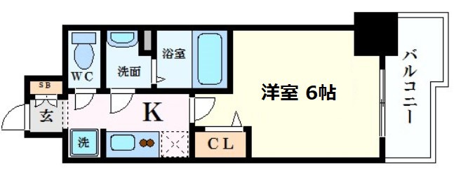 【間取り】 | プレサンス天満橋トラッド