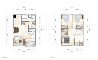 【参考プラン】 | 宇治市広野町宮谷　2区画　D号地　売土地　建築条件付き　 | 自由設計になりますので設計士と直接お話していただきオンリーワンのおうちづくりが可能です！需要の多いランドリールームも実現可能です。一緒に楽しくお家づくりをしていきましょう！