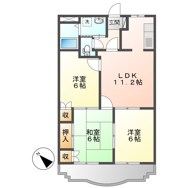 サンライズの間取り