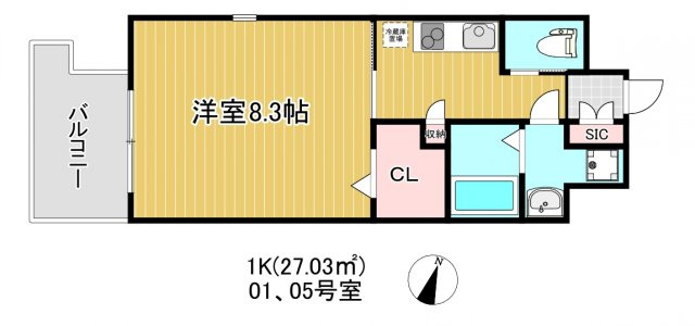 フォレストグレイス高井田Ⅰの間取り