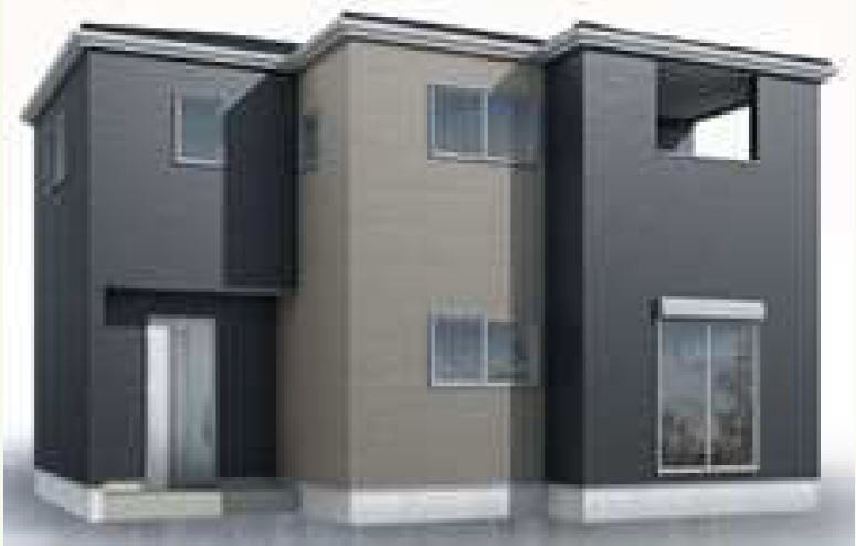 玉村町上福島（全4棟）3号棟の外観パース|外観パースです